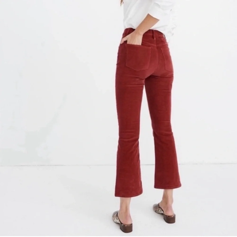 Madewell Women's Flare Corduroys in Rust - Picture 2 of 5